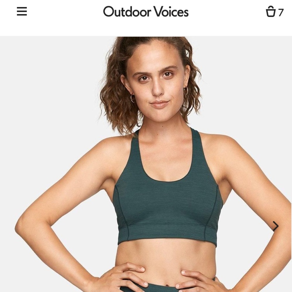*ISO Outdoor voices doing things bra evergreen S